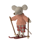 Maileg - Winter Mouse Big Sister With Skis