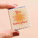 Tiny Matchbox Token - Sunshine