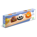Djeco - Wooden Animal Button Puzzle 4pc