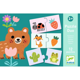 Djeco - Puzzle Duo - Colours 12 x 2pc puzzles