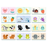 Djeco - Puzzle Duo - Colours 12 x 2pc puzzles