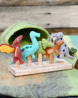 Tara Treasures - Dinosaur Finger Puppet Set