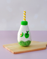 Tara Treasures - Felt Sparkling Apple Fruit Juice Bottle
