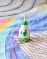 Tara Treasures - Felt Sparkling Apple Fruit Juice Bottle