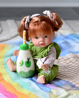 Tara Treasures - Felt Sparkling Apple Fruit Juice Bottle