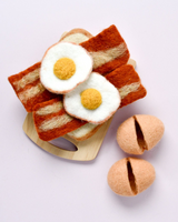Tara Treasure - Felt Bacon & Eggs Play Food Set