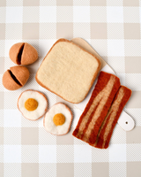 Tara Treasure - Felt Bacon & Eggs Play Food Set