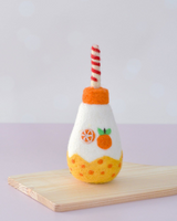 Tara Treasures - Felt Sparkling Orange Fruit Juice Bottle