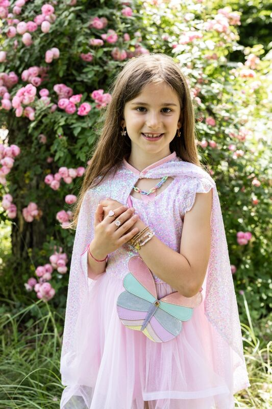 Great Pretenders - Pink Sequins Twirl Cape - Size 4-6
