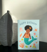 Lauren Sissons Studio - Mermaid Birthday Card