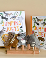 Tara Treasures - Jumping Joeys Finger Puppets & Book Set