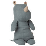 Maileg - Safari Friends Rhino - Medium - Dusty Blue