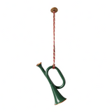 Maileg - Metal Trumpet Ornament - Dark Green
