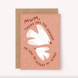 Lauren Sissons Studio - Thank You Mum Card