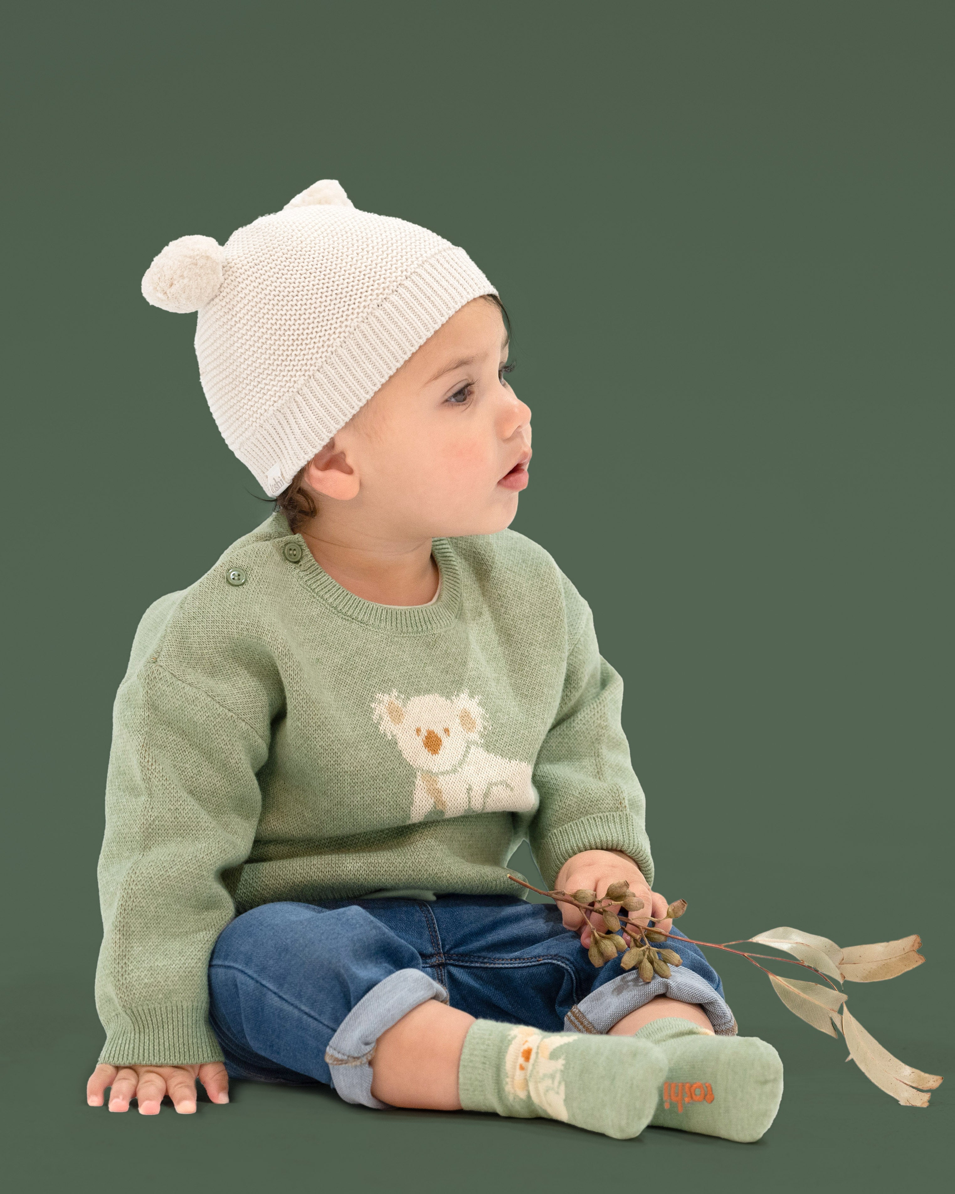 Toshi - Organic Beanie Snowy - Cream