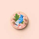 Pom Maker Small - Pink with Blue Bird
