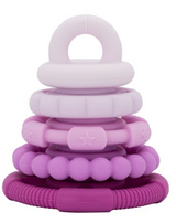 Rainbow Stacker Teether & Toy - Raspberry Ombre