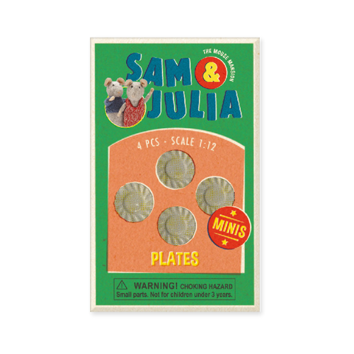 Sam & Julia - Mini Doll House Accessories - Plates