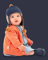 Toshi - Organic Hybrid Walking Socks Dreamtime Footsteps - Ink