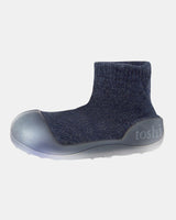 Toshi - Organic Hybrid Walking Socks Dreamtime Footsteps - Ink