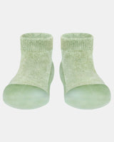 Toshi - Organic Hybrid Walking Socks Dreamtime Footsteps - Matcha