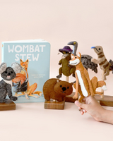 Tara Treasures - Wombat Stew Finger Puppets Set