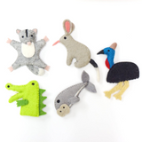Tara Treasures - Australian Animals Finger Puppets Set C