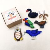 Tara Treasures - Birds of Australia Finger Puppets Set D
