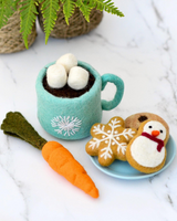 Tara Treasure - Santa's Snacks with Hot Chocolate Blue Cup