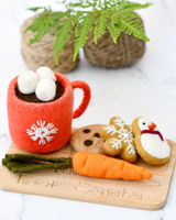 Tara Treasure - Santa's Snacks with Hot Chocolate Red Cup