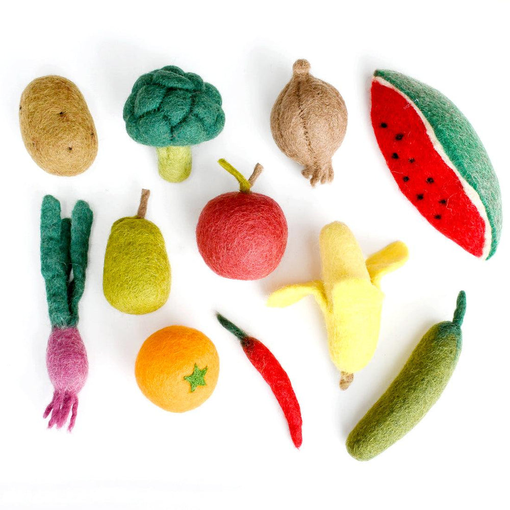 Tara Treasures - Felt Vegetables & Fruit - Set B (11 pc)