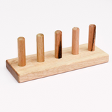 Tara Treasures - Finger Puppet Stand Wooden (5 rods)