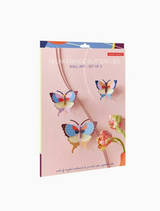Studio Roof- Set Of 3 Plum Fringe Butterflies