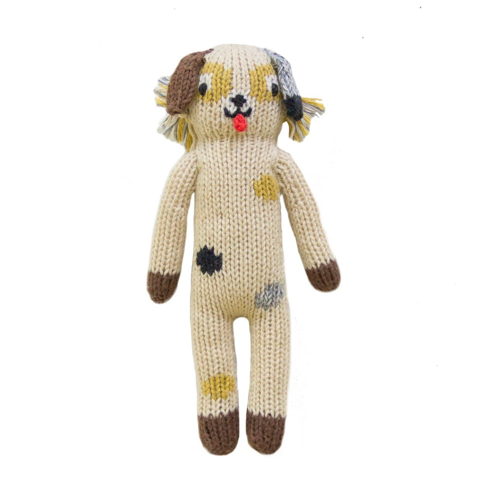 KNITTED RATTLE - OZZIE THE DOG