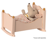 Maileg - Cradle Baby Mouse Rose