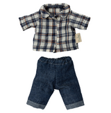 Dad Clothes For Mouse - Blue Check