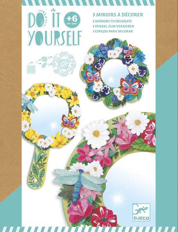 Diy Pretty Flowers Mirrors