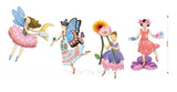 Fairies Jumping Jacks To Colour