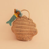 Rattan Shell Bag