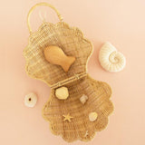 Rattan Shell Bag