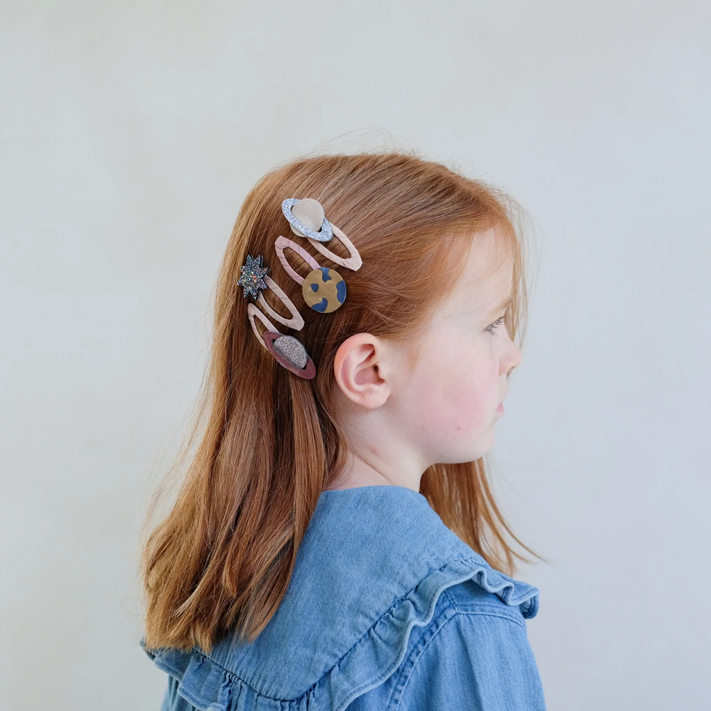 PLANET HAIR CLIPS - 4PC