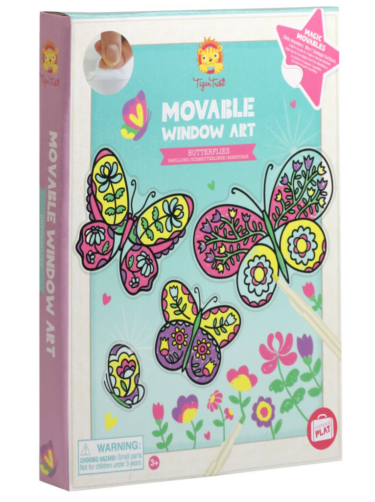 MOVABLE WINDOW ART - BUTTERFLIES