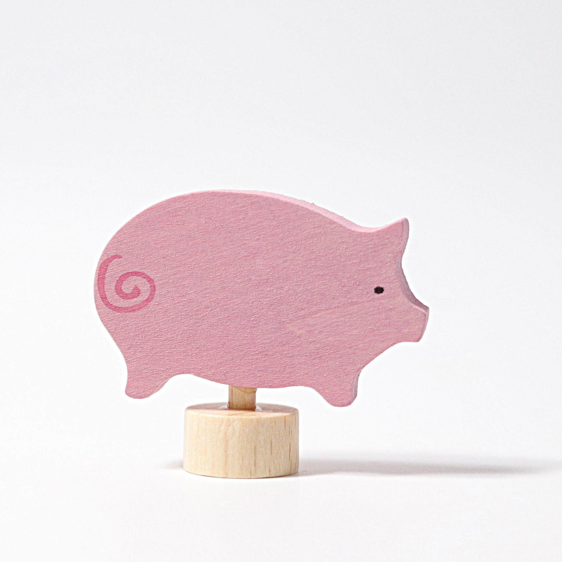 Grimm's - Pig Decoration - Pink