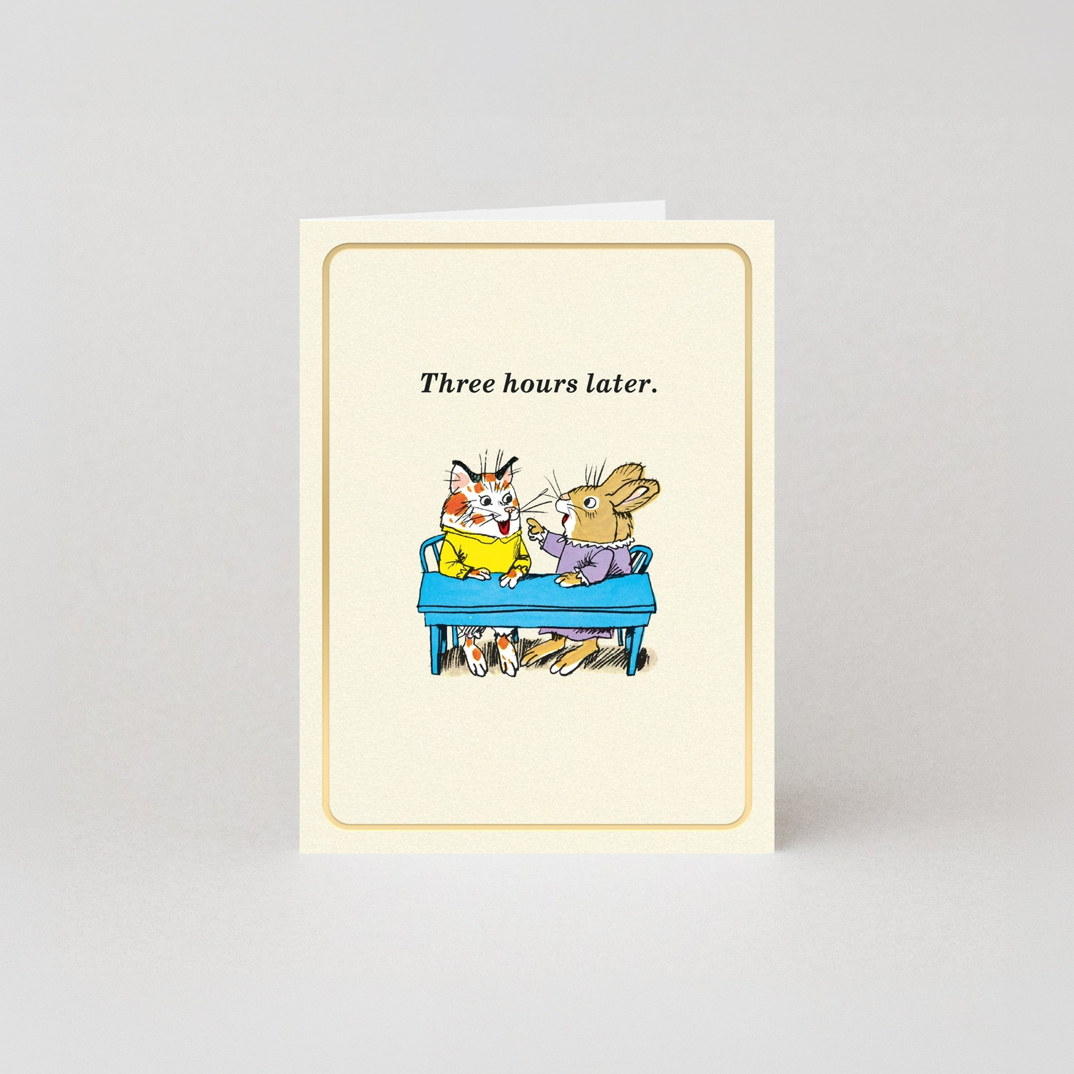 Richard Scarry - Mini Card - Three Hours Later