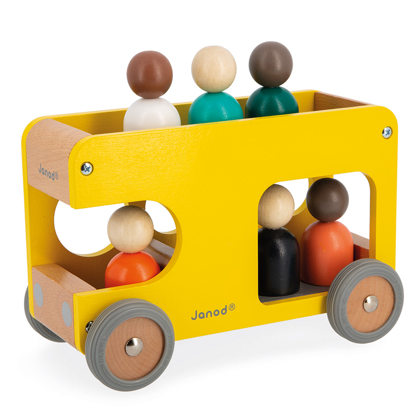 School Bus With 6 Figures