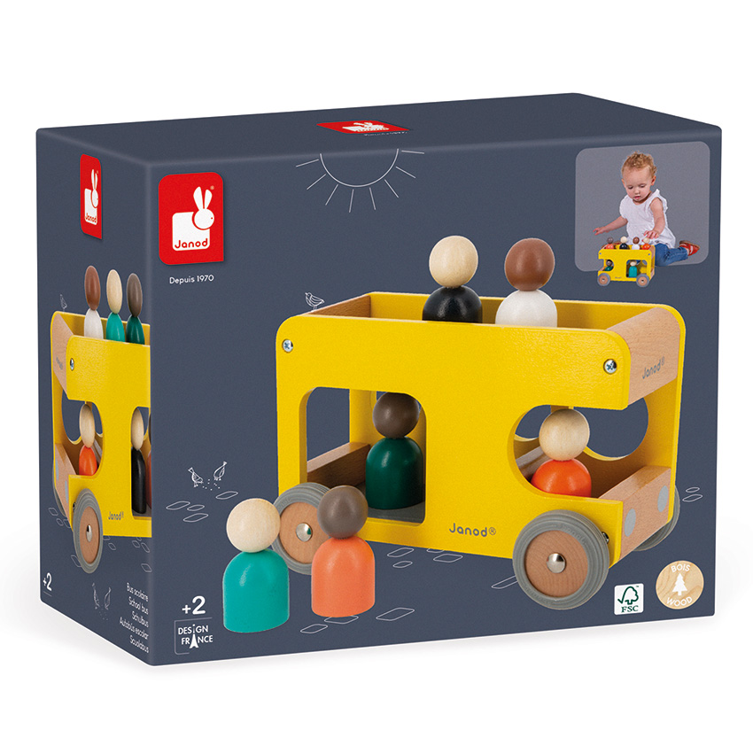 School Bus With 6 Figures
