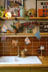 East End Press - Safari Animals Sewn Garland