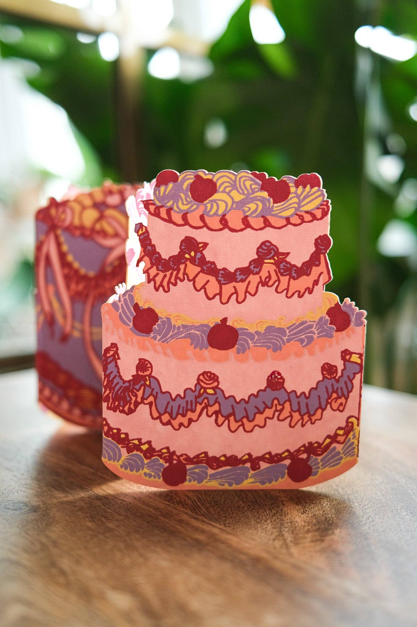 East End Press - Birthday Cake Concertina Greeting Card