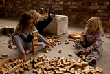 Wooden Story - Natural Blocks in Sack - 100 piece