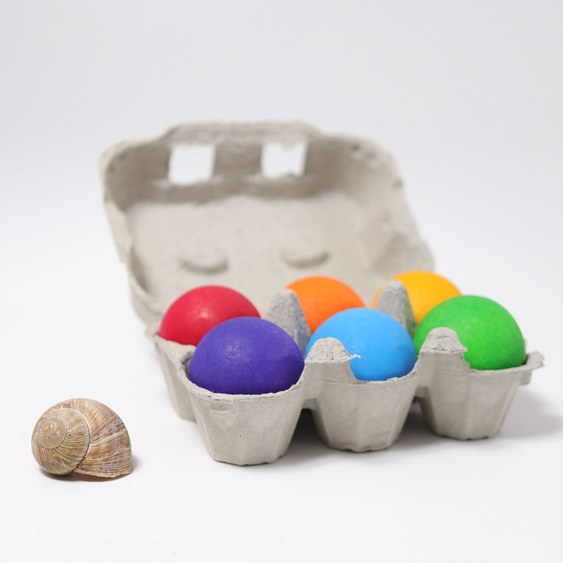 Grimm's - Large Rainbow Balls - Set Of 6